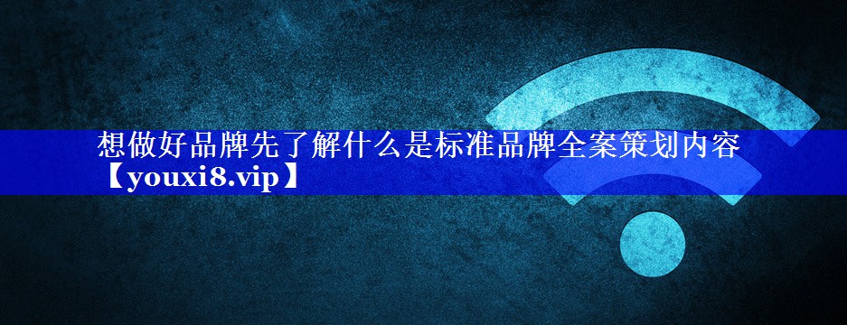 想做好品牌先了解什么是标准品牌全案策划内容